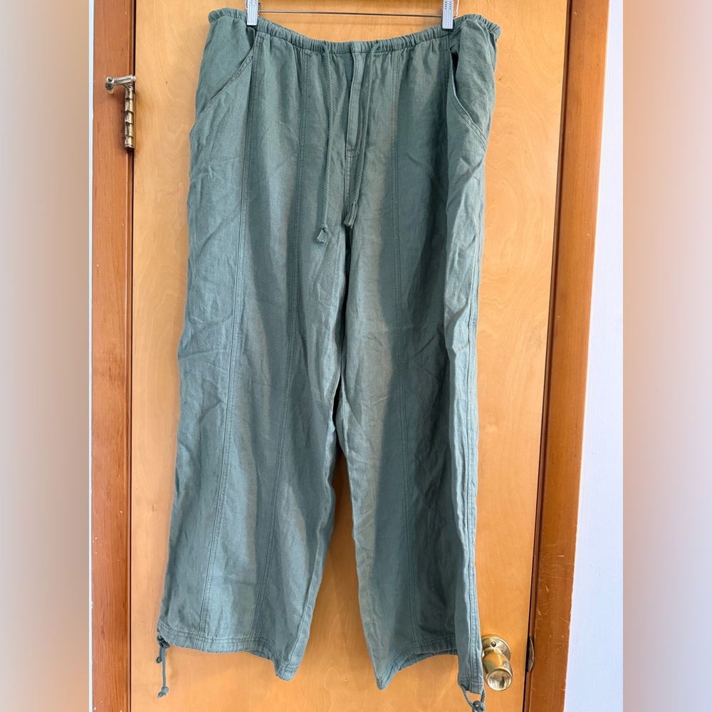 Wild Fable Olive Green Drawstring Trousers